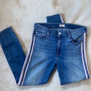 Mother jeans size 31 the looker ankle fray thunderstruck race